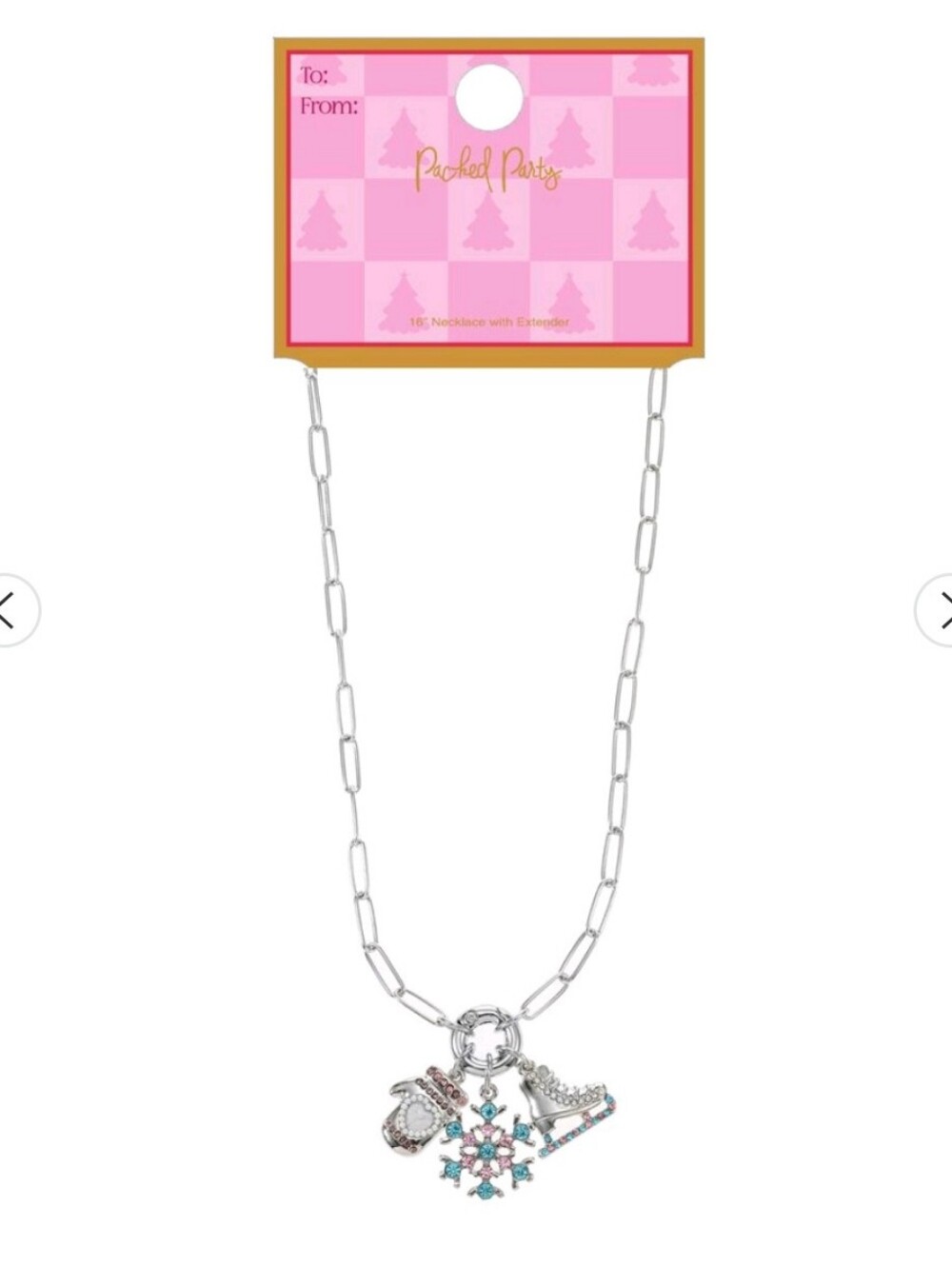 LIKE NEW Winter Wonderland Charm Necklace